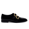 Giuseppe Zanotti 男士金属扣漆皮乐福鞋 黑色 IU30026001 商品缩略图0