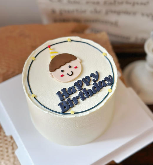 小小少年，翻糖装饰蛋糕，提前24小时以上预定 商品图1