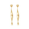 Oflye潮流饰品 欧美时尚长款金色耳环女气质百搭显脸瘦耳钉小众耳饰新款配饰 商品缩略图4