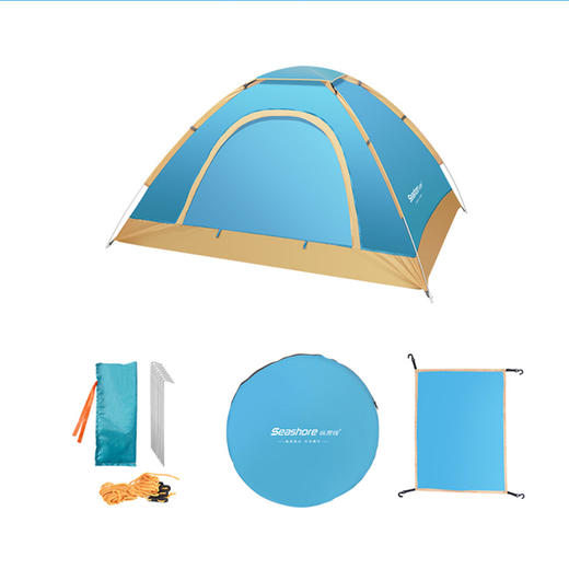 纵贯线seashore双人手抛帐篷ZP-18 商品图1