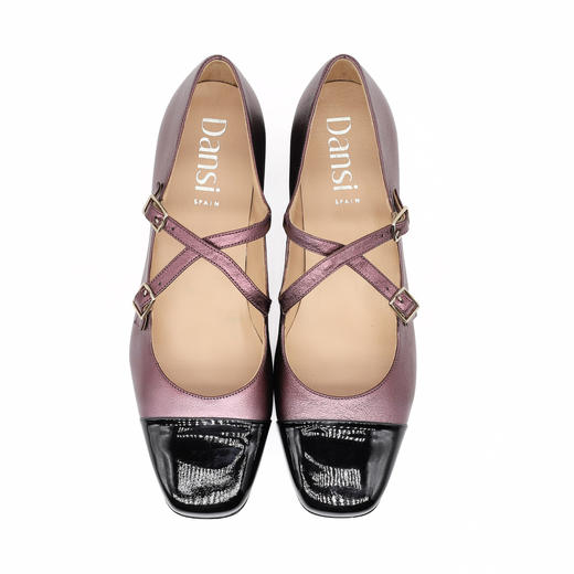 #限时特价#西班牙原产优雅舒适时尚经典MaryJane玛丽珍款女时装鞋5980珠光玫瑰粉 商品图5