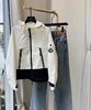 带帽后字母拼布撞色拉链外套 9521010017 商品缩略图4