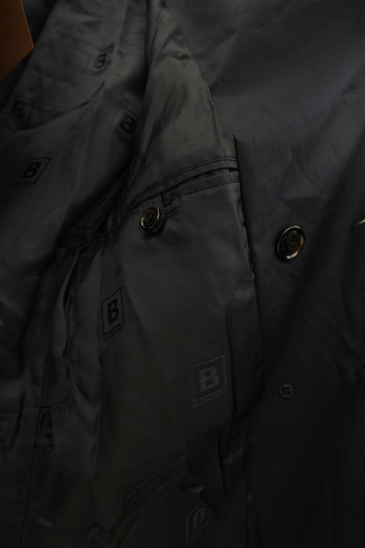 【特惠预定】Burberry 博柏利 男士全棉防风雨风衣外套，偏大半码，藏青色中长款，黑色长款 商品图11