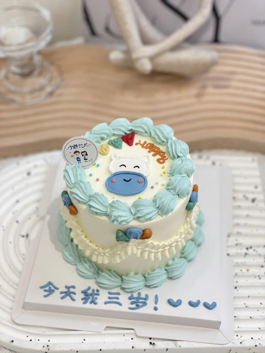 四寸手绘牛奶油蛋糕 下单前请仔细阅读商品详情 商品图0