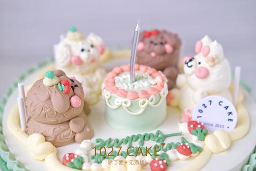 1027CAKE | 立体奶油霜小动物 复古手绘 商品图3