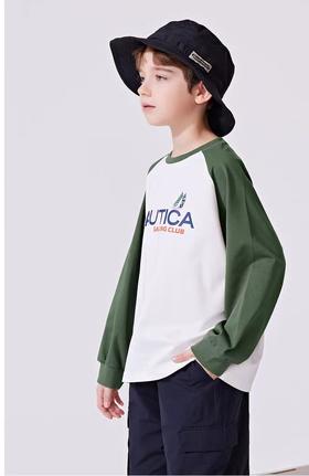 【2024春季新品】NAUTICA童装 男童女童长袖T恤NKG101312  吊牌价   299元