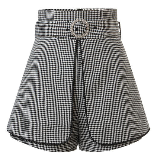 MAXRIENY千鸟格搭片式短裤秋季休闲裤复古MC87PA533Z00 商品图4