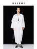 HIDEMI 极简微褶皱设计感可拆卸披肩领多穿式衬衫上衣半裙套装 商品缩略图5