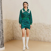 MAXRIENY春日复古文艺氛围感祖母绿大翻领短款外套女MC88TP067G60 商品缩略图1