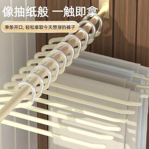 「10支装！不锈钢鹅型裤架」无痕防滑家用衣柜挂裤子收纳整理裤夹子z形2字衣架 商品图3