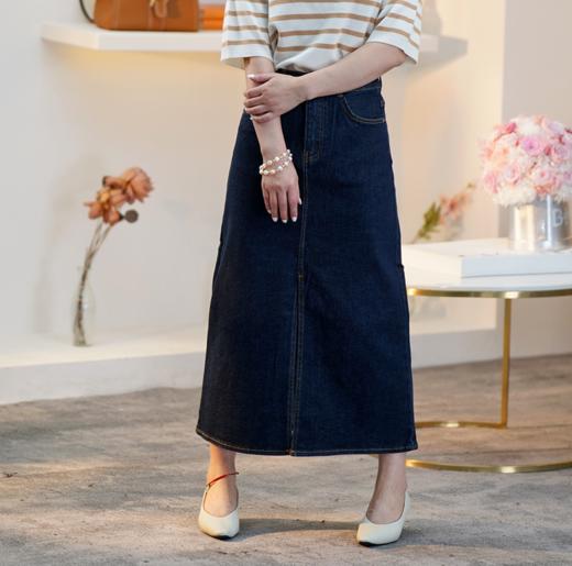 臣禾 环保洗水牛仔裙JZ241030110【金猪甄选】 商品图0