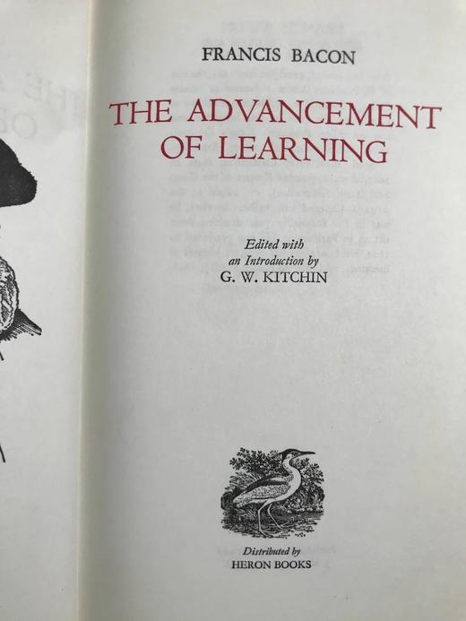 培根《学术的进展》 苍鹭出版社（HeronBooks）复古仿皮精装本 商品图3