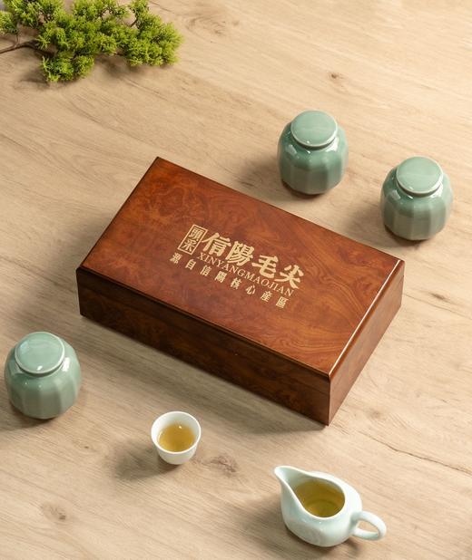 花梨木木盒【毛尖•三小瓷】65元一套/一件12套/约装三两左右 商品图0