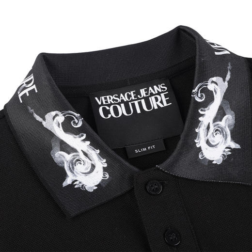 【超惠秒】Versace 范思哲 男士全棉舒适领圈印花logo简约休闲短袖 Polo T恤11931 商品图8