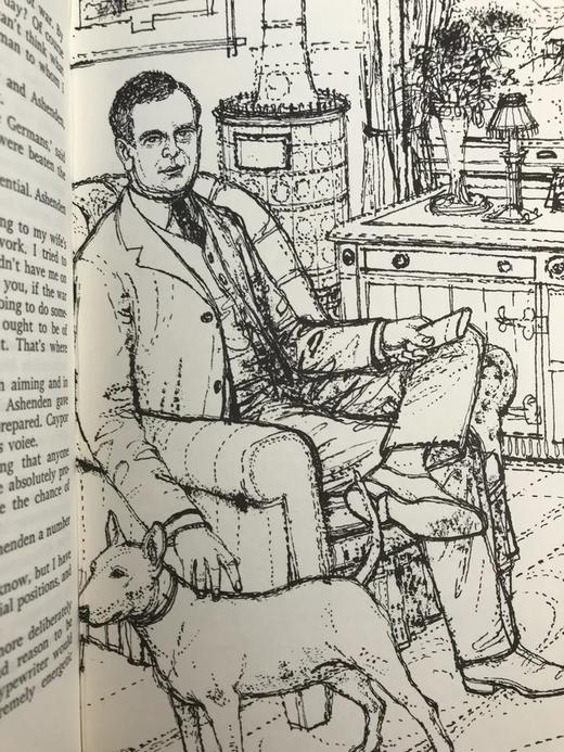 毛姆间谍小说《阿什登（英国探员）》 米克尔赖特精美插图 复古真皮脊精装32开 商品图7