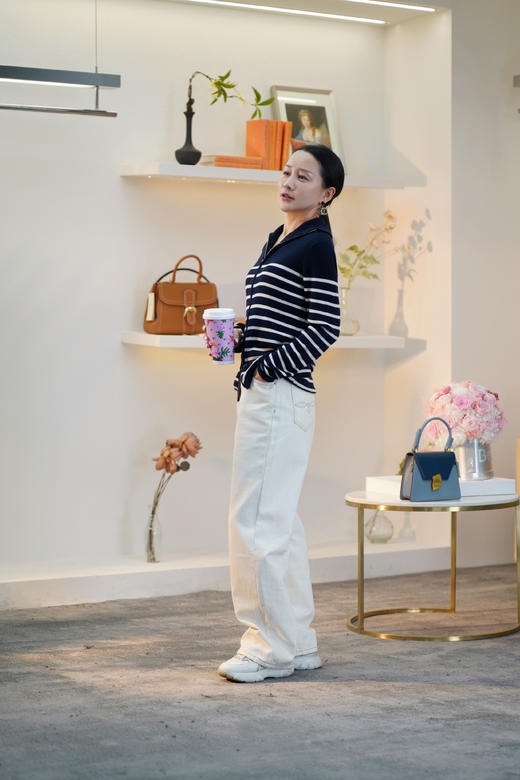 【知己开衫】臣禾 拉链条纹开衫JZ241090209【金猪甄选】 商品图9