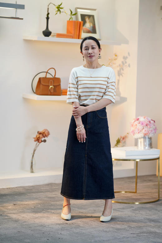 臣禾 环保洗水牛仔裙JZ241030110【金猪甄选】 商品图2