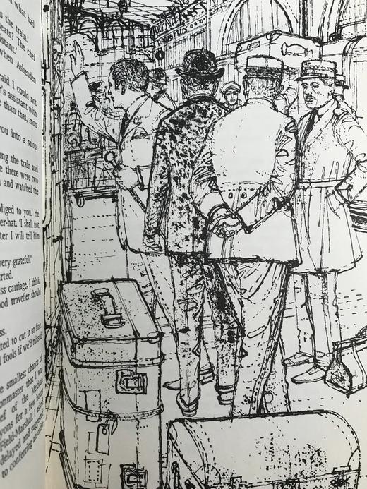 毛姆间谍小说《阿什登（英国探员）》 米克尔赖特精美插图 复古真皮脊精装32开 商品图4