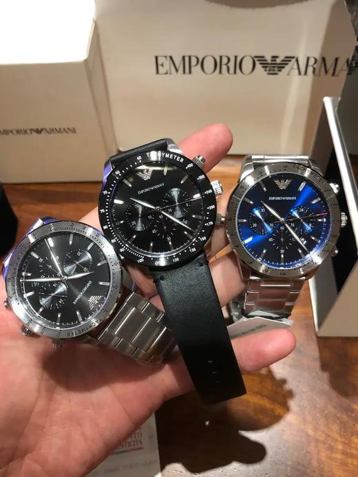 可以联保售后点保修~阿玛尼经典42mm直径男表钢带手表皮带手表 商品图0