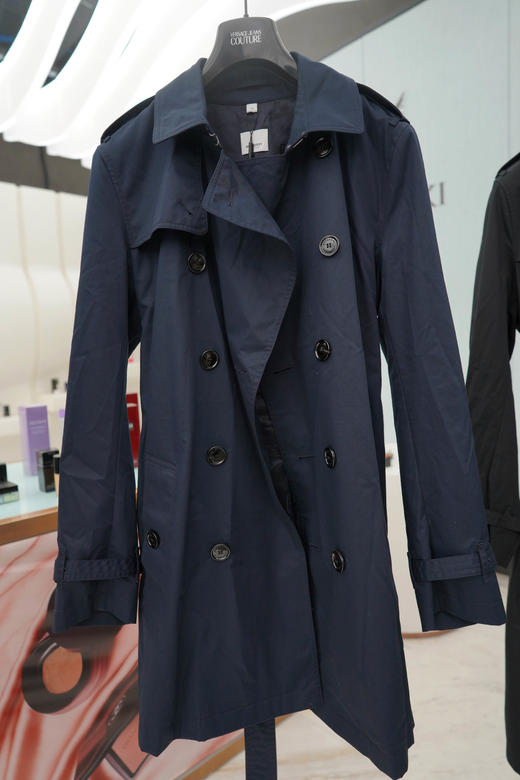 【特惠预定】Burberry 博柏利 男士全棉防风雨风衣外套，偏大半码，藏青色中长款，黑色长款 商品图0