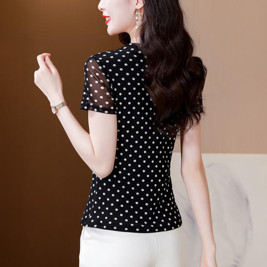 短袖印花T恤，遮肉显瘦透气打底衫KQL-654T93079 商品图3