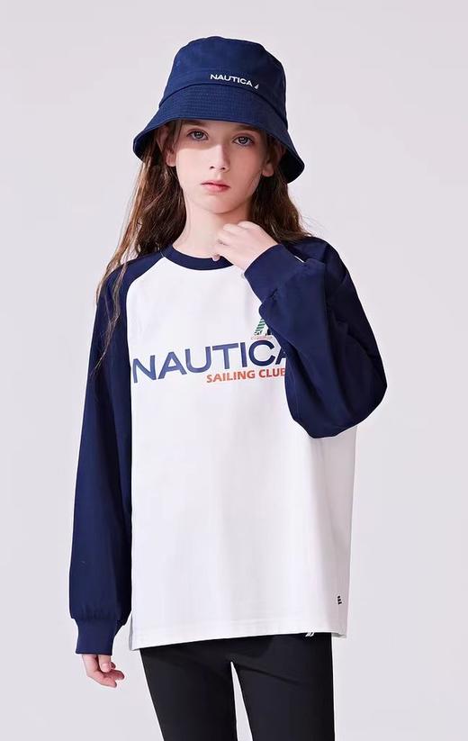 【2024春季新品】NAUTICA童装 男童女童长袖T恤NKG101312  吊牌价   299元（备注：第2件吊牌价小于第1件） 商品图1