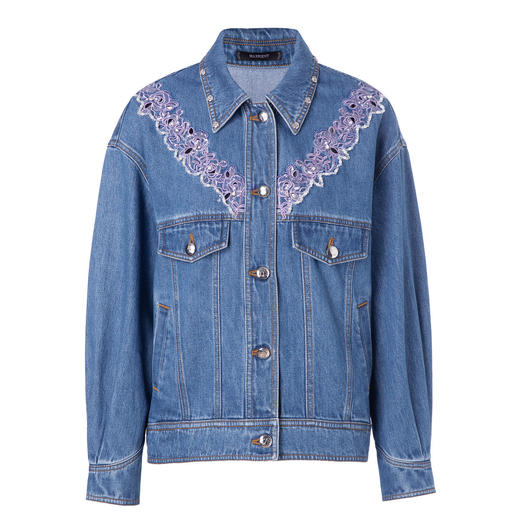 MAXRIENY复古设计感牛仔外套女2023春季气质短外套MC88JA061B80 商品图4