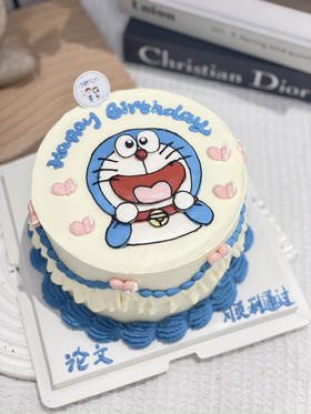 手绘哆啦A梦奶油蛋糕 下单前请仔细阅读商品详情
