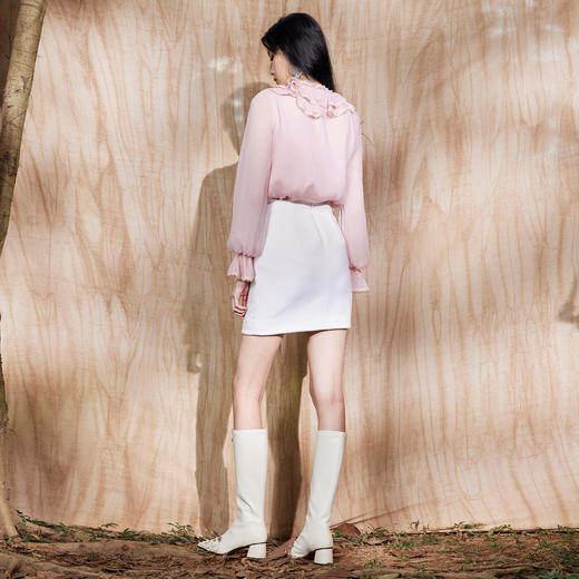 麦斯芮妮MAXRIENY烫钻立体包臀裙秋季高腰半身裙MC87SK799A20 商品图3