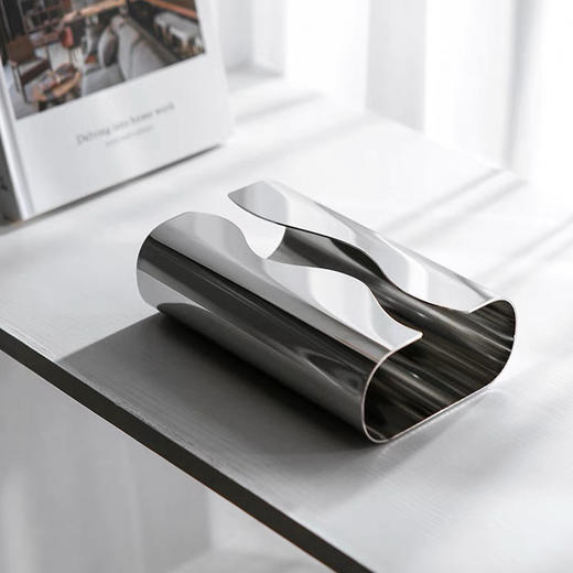 不锈钢创意纸巾盒客厅茶几轻奢洗脸巾收纳盒擦手纸盒抽纸盒 商品图2