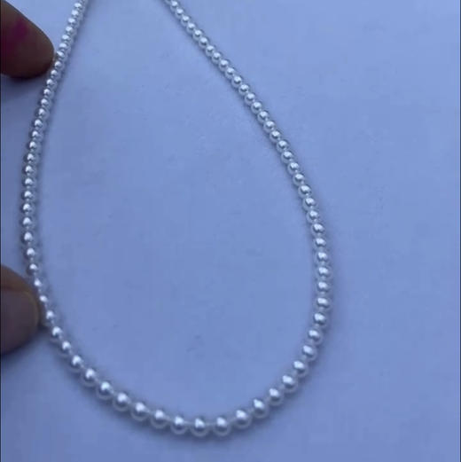 3-3.5mm 叠搭小项链 正圆级别强光基本无暇 商品图0