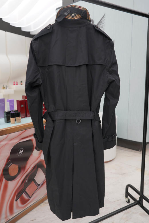 【特惠预定】Burberry 博柏利 男士全棉防风雨风衣外套，偏大半码，藏青色中长款，黑色长款 商品图8