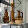 西班牙产藤编琥珀玻璃水罐/花瓶 商品缩略图7