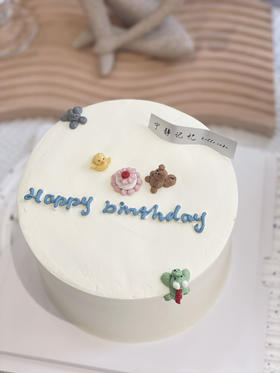 简洁小小动物奶油蛋糕 下单前请仔细阅读商品详情