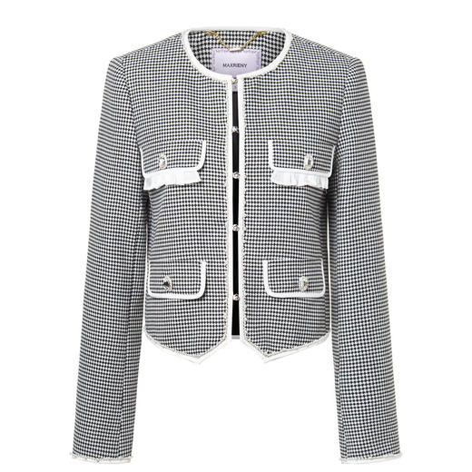 MAXRIENY名媛千金小香风花纱外套2023秋冬新款高级气质感MS88JA538Z00 商品图4