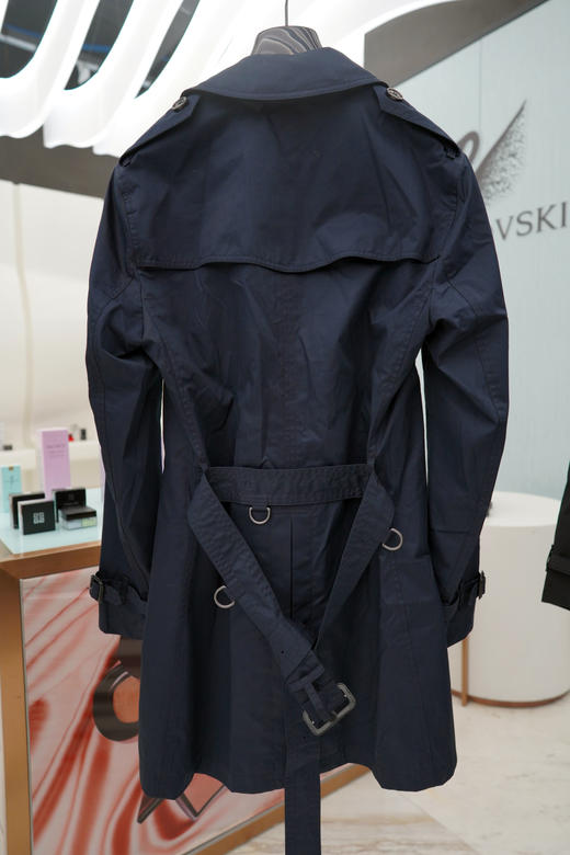 【特惠预定】Burberry 博柏利 男士全棉防风雨风衣外套，偏大半码，藏青色中长款，黑色长款 商品图1
