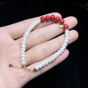 S925朱砂单圈手串约6mm