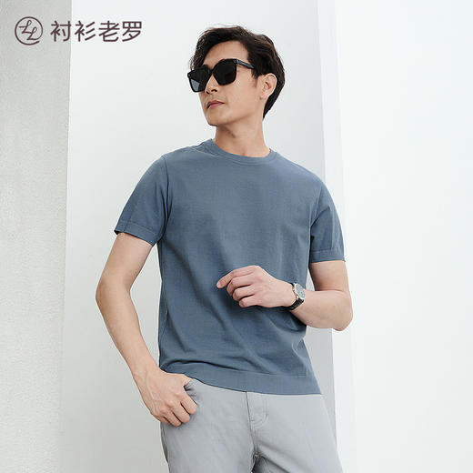 [森呼吸七号]索罗娜针织圆领T恤T239916 商品图3