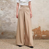 MAXRIENY精致复古高腰咖色阔腿裤23秋装新款优雅垂坠感通勤休闲裤MS88PA534X20 商品缩略图0
