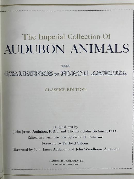 奥杜邦北美四足动物画集 150幅彩色插图 精装大16开 商品图2