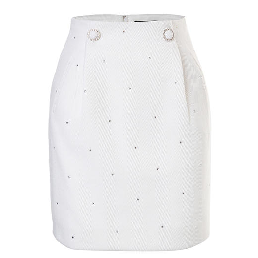 麦斯芮妮MAXRIENY烫钻立体包臀裙秋季高腰半身裙MC87SK799A20 商品图4