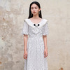 MAXRIENY海岛度假复古风波点连衣裙温柔甜美少女感翻领泡MS88DR351D00 商品缩略图1