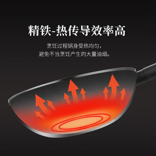 利仁（Liven）精铁锅具套装炒锅煎锅奶锅燃气电磁炉专用炒菜锅煮锅平底锅 LPJT-03 商品图3