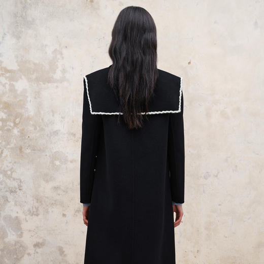 MAXRIENY赫本风羊毛大衣长款2023冬季新款风衣外套MS88CT531A90 商品图3