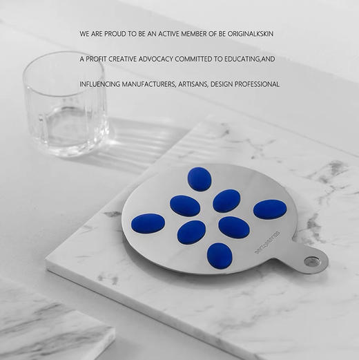 简约圆型硅胶餐桌隔热垫不锈钢耐高温锅垫家用防烫杯垫餐盘垫 商品图1