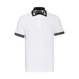 【超惠秒】Versace 范思哲 男士全棉舒适领圈印花logo简约休闲短袖 Polo T恤11931