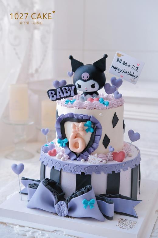 1027CAKE | 双层 库洛米 翻糖蝴蝶结 三丽鸥 商品图0
