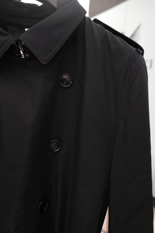 【特惠预定】Burberry 博柏利 男士全棉防风雨风衣外套，偏大半码，藏青色中长款，黑色长款 商品图10