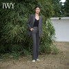 IWY/高级灰色职业西装套装女气质长款通勤西服经理宽松休闲工作服C13517+P33517 商品缩略图2