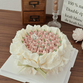 郁金香裱花蛋糕（提早5小时预订）